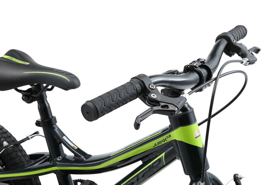 Bikestar Mountainbike Alu Kinderfiets 16 Inch Zwart /Groen