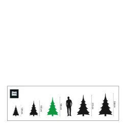 Black Box Trees Verlichte Kerstboom Millington (H185 X O109 Cm)