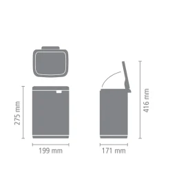 Brabantia Bo Afvalemmer (4L)