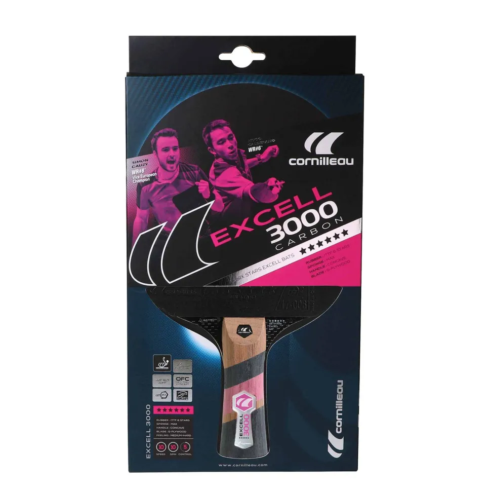 Cornilleau Excell 3000 Carbon Bat Indoor