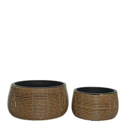 Decoris Bloempot Jolie Set Van 2 (O48, 36 Cm)