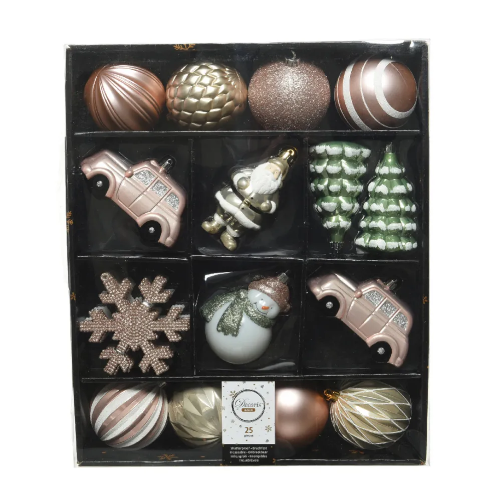 Decoris Kesthanger Mixbox Glitter (Set Van 25)