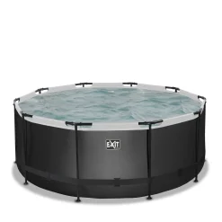 Exit Black Leather Zwembad O360X122Cm Met Filterpomp