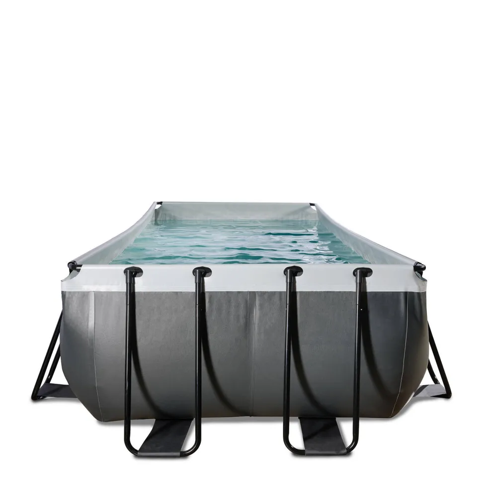 Exit Black Leather Zwembad 540X250X122Cm Met Filterpomp