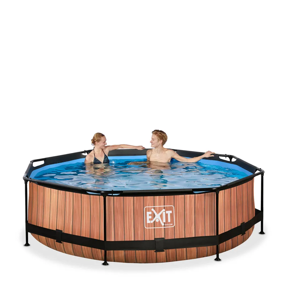 Exit Frame Pool O300X76Cm (12V Cartridge Filter) – Houtbruin