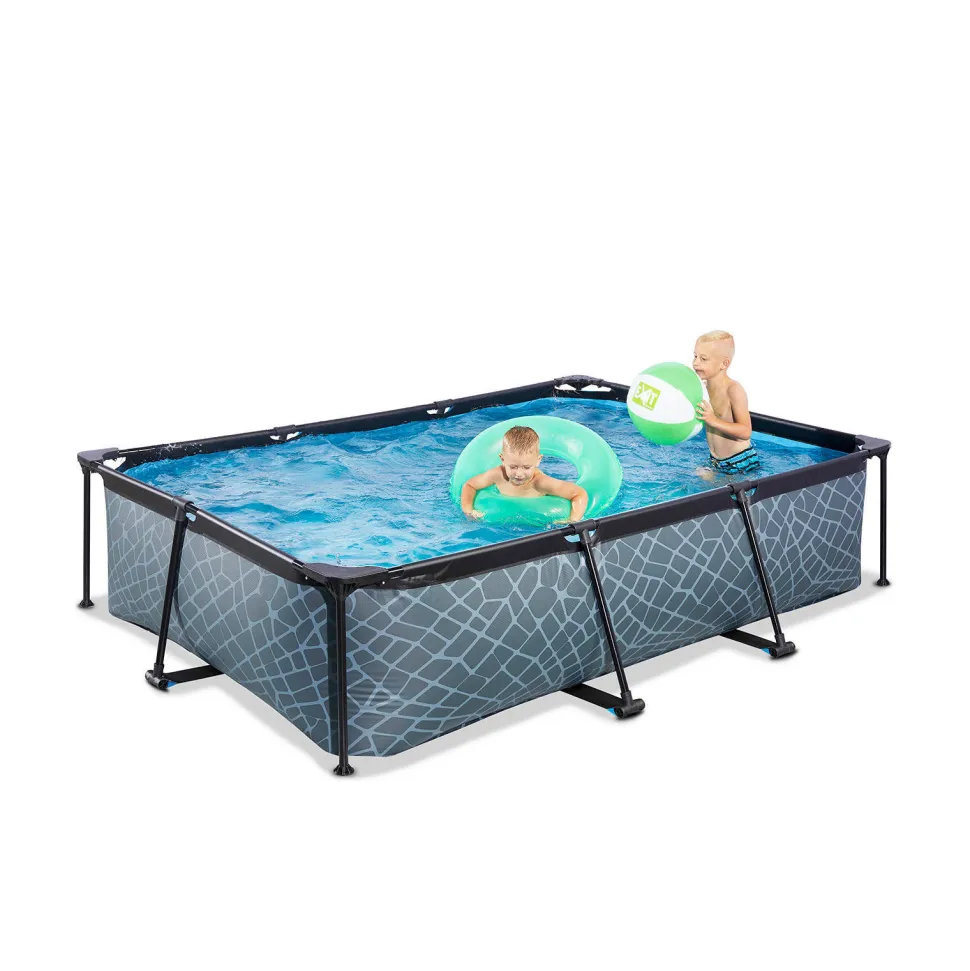 Exit Frame Pool 300X200X65Cm (12V Cartridge Filter) - Grijs