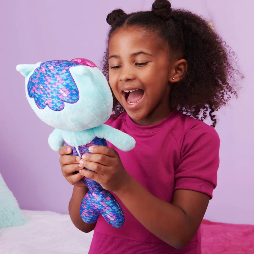 Gabby'S Dollhouse Gabby'S Poppenhuis Meerminkat Met Licht En Geluid Interactieve Knuffel