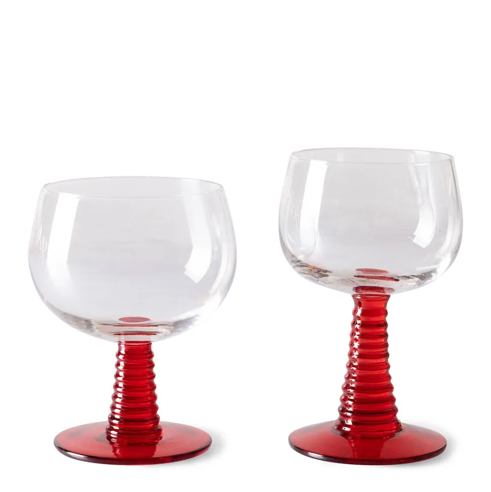 Hkliving Wijnglas Swirl (350 Ml) (O10 Cm)