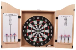 Innergames Dartset - Kabinet, Dartbord En 6 Dartpijlen