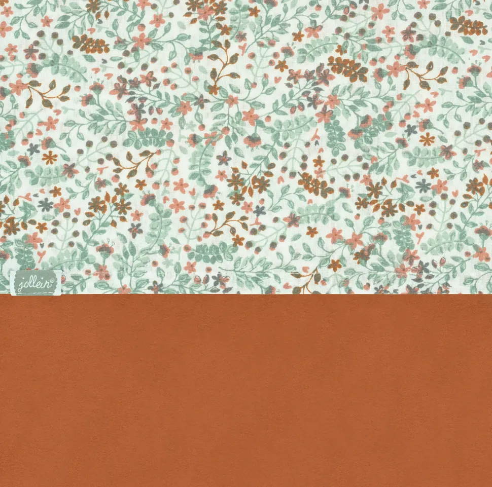 Jollein Baby Ledikantaken 120X150Cm Bloemen Groen