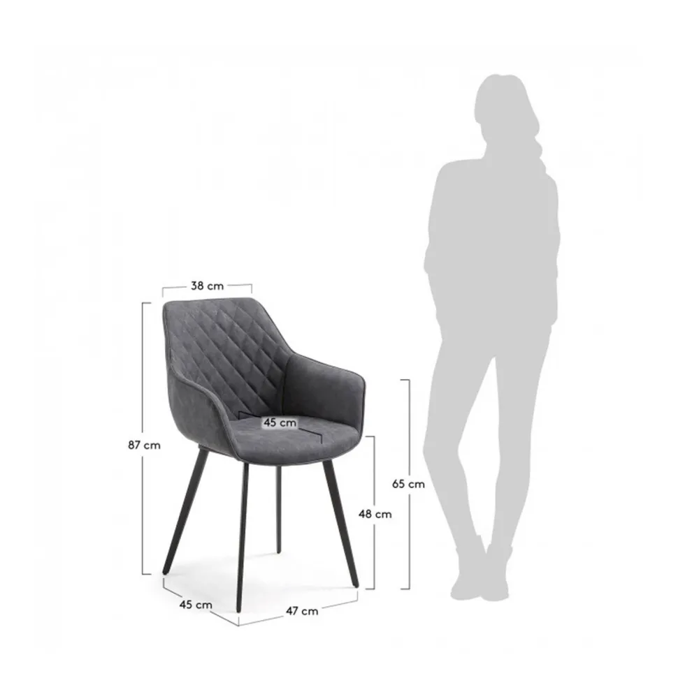Kave Home Eetkamerstoel Amira (Set Van 2)
