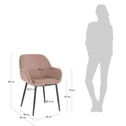Kave Home Eetkamerstoel (Set Van 2) Konna