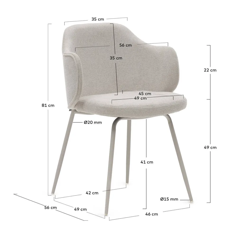 Kave Home Eetkamerstoel (Set Van 2) Suanna