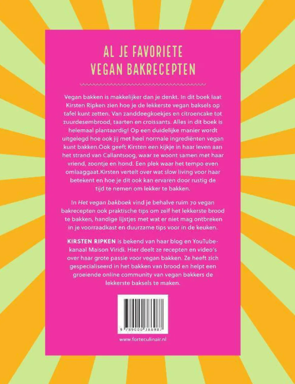 Kirsten Ripken Het Vegan Bakboek