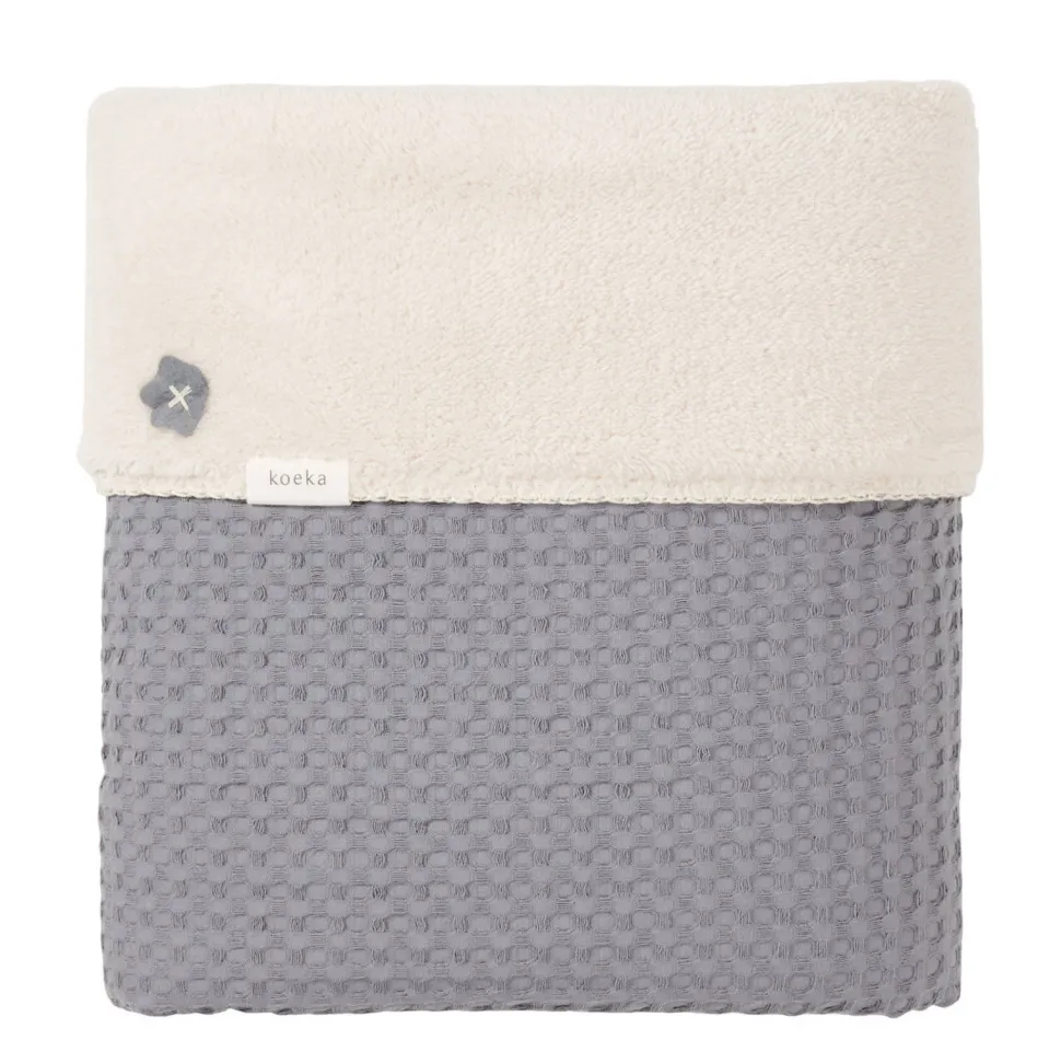 Koeka Oslo Teddy Eenpersoonsdeken Steel Grey/Pebble (200X140 Cm)