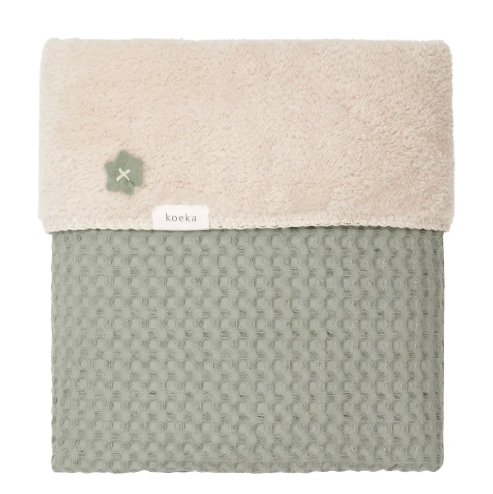 Koeka Oslo Teddy Eenpersoonsdeken Shadow Green (200X140 Cm)