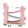 Label Label Wood Houten Auto Glijbaan Roze