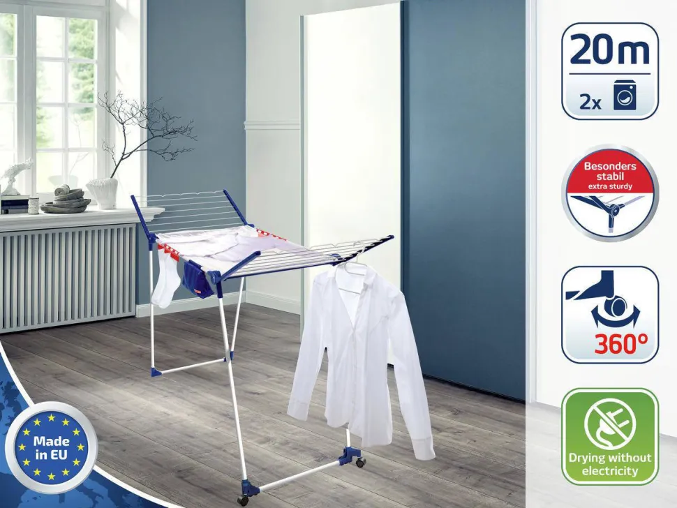 Leifheit Droogrek Pegasus 200 Solid Deluxe Mobile