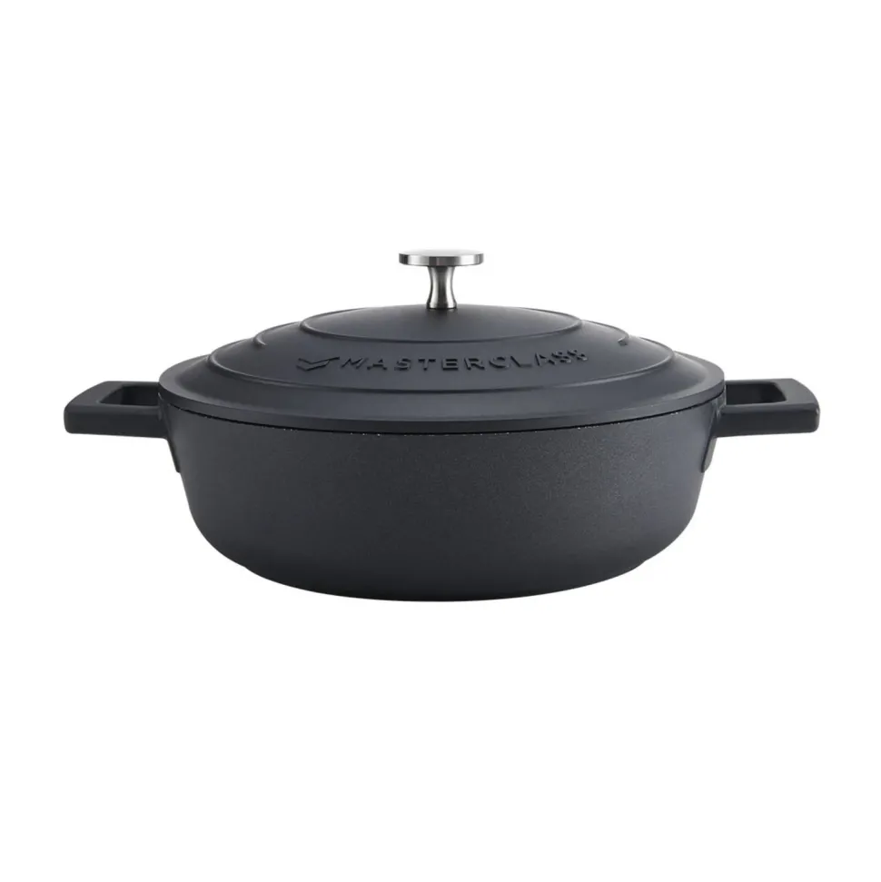 Masterclass Gietaluminium Braadpan (O24 Cm) (2,5L) (Lichtgewicht)