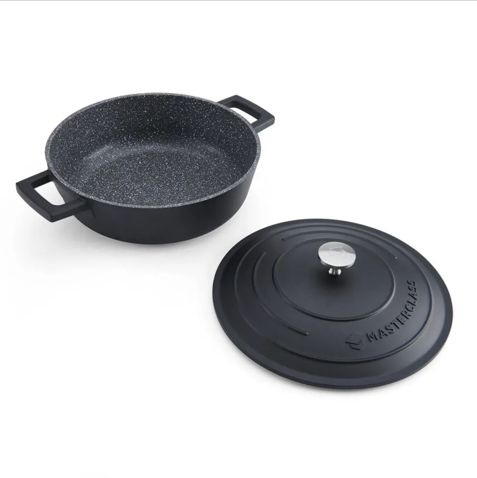 Masterclass Gietaluminium Braadpan (O24 Cm) (2,5L) (Lichtgewicht)