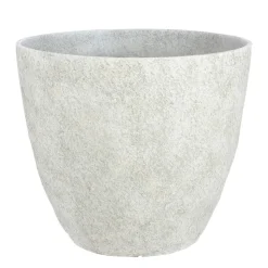 Mica Decorations Bravo Bloempot Rond Lichtgrijs Slate - (H32,5Xo38 Cm)