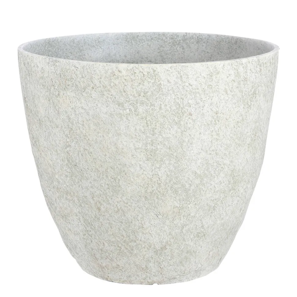 Mica Decorations Bravo Bloempot Rond Lichtgrijs Slate - (H32,5Xo38 Cm)