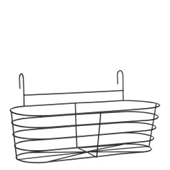 Mica Decorations Callee Mand Muurhanger Zwart - (L49,5Xb21Xh24,5 Cm)