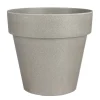 Mica Decorations Orion Bloempot Rond Grijs - (H28,5Xo30 Cm)