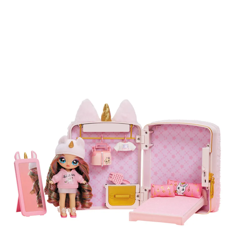 Na! Na! Na! Surprise 3-In-1 Speelset Met Rugzak, Slaapkamer En Britney Sparkles Met Eenhoornthema
