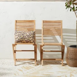 Nous Garden Teak Bistrostoel Bandung (Set Van 2)