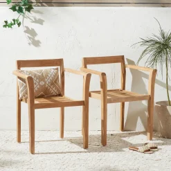 Nous Garden Teak Tuinstoel Bromo (Set Van 2)