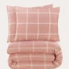 Nous Living Katoenen Dekbedovertrek 2 Persoons Line Check (200X220 Cm)