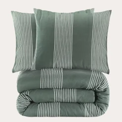 Nous Living Katoenen Dekbedovertrek 2 Persoons Wide Stripe (200X220 Cm)
