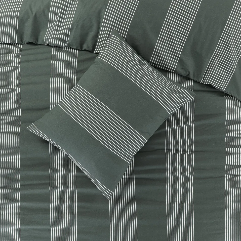 Nous Living Katoenen Dekbedovertrek Lits-Jumeaux Wide Stripe (240X220 Cm)