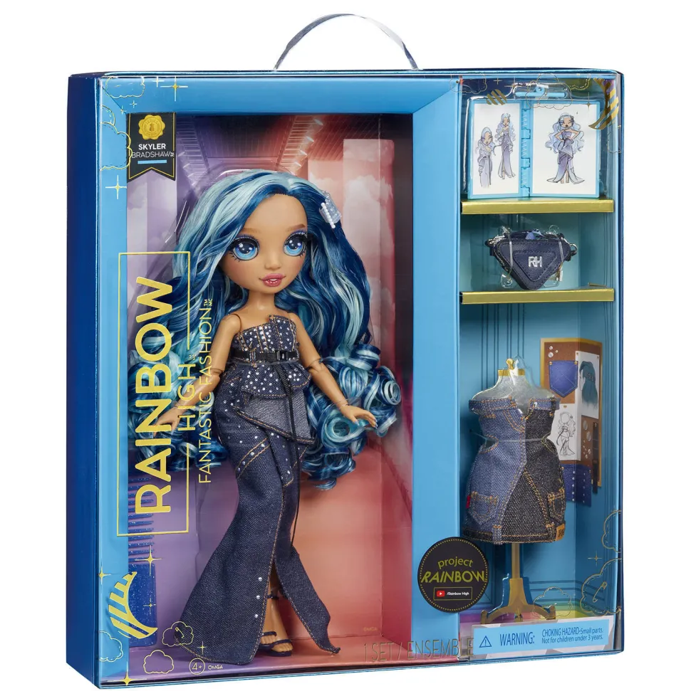 Rainbow High Fantastic Fashion Skyler - Blauwe Pop