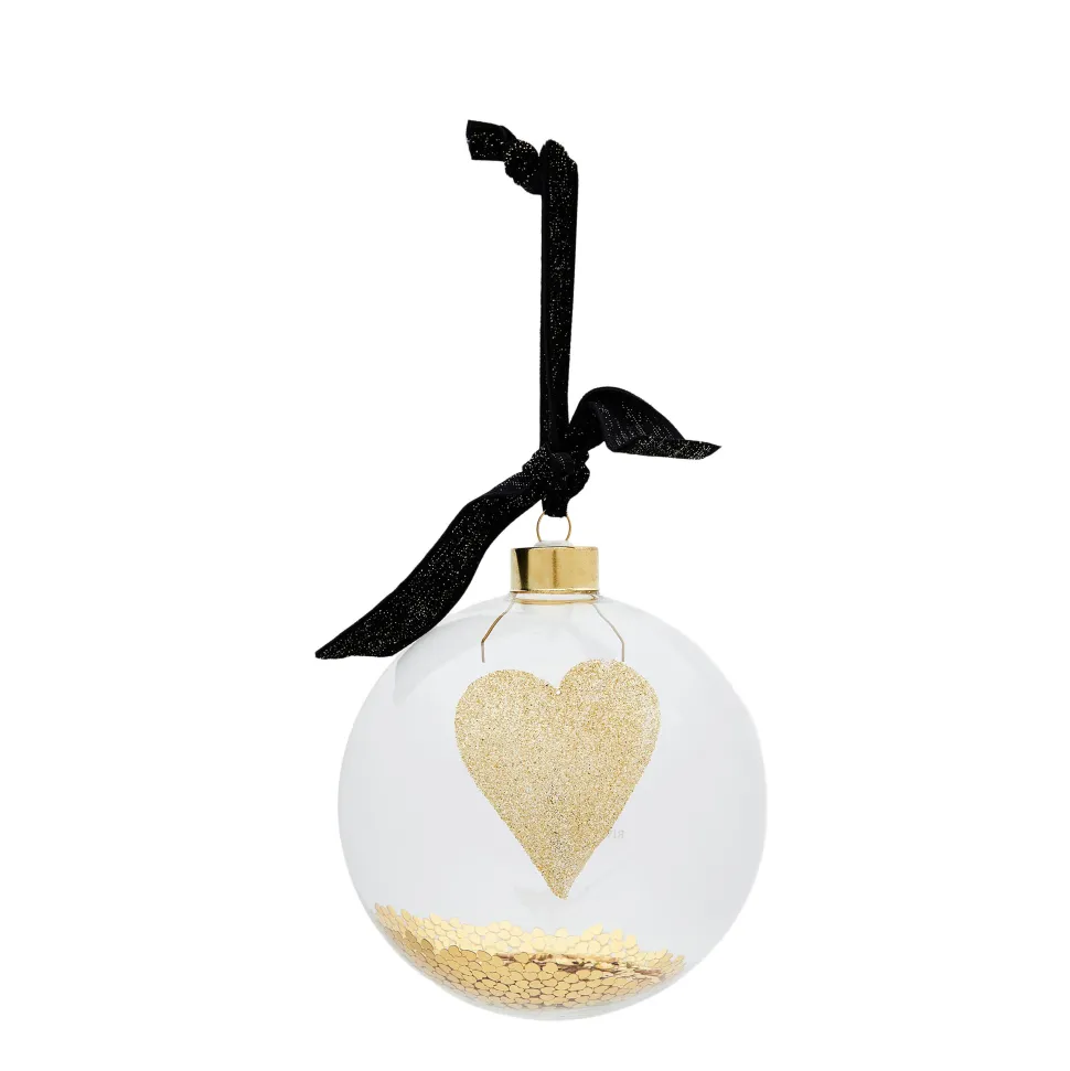 Riviera Maison Kerstbal Glitter Bow (O12 Cm)