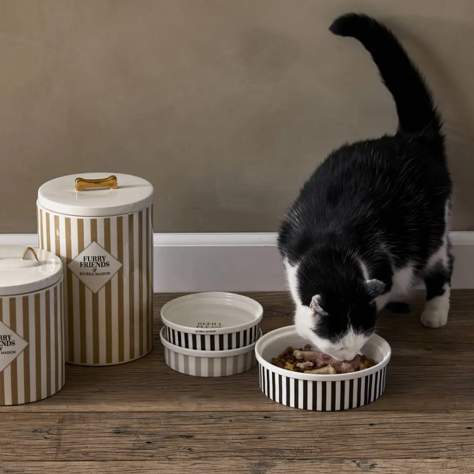 Riviera Maison Voorraadpot Furry Friends Cat Food Storage Jar (18X21,5 Cm)