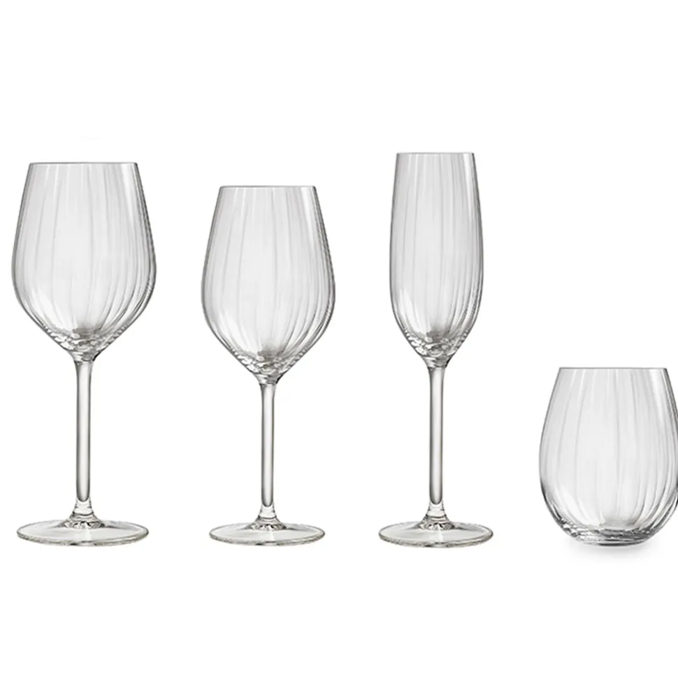 Royal Leerdam Champagneglas Plisse (Set Van 4)