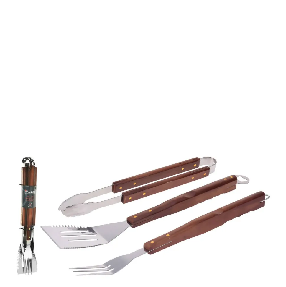 Vaggan Barbecue Gereedschap 3-Delig