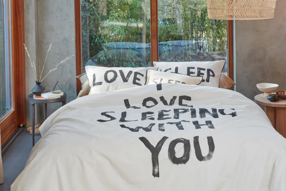 Vtwonen Katoenen Dekbedovertrek 2 Persoons Love Sleep (200X220 Cm)