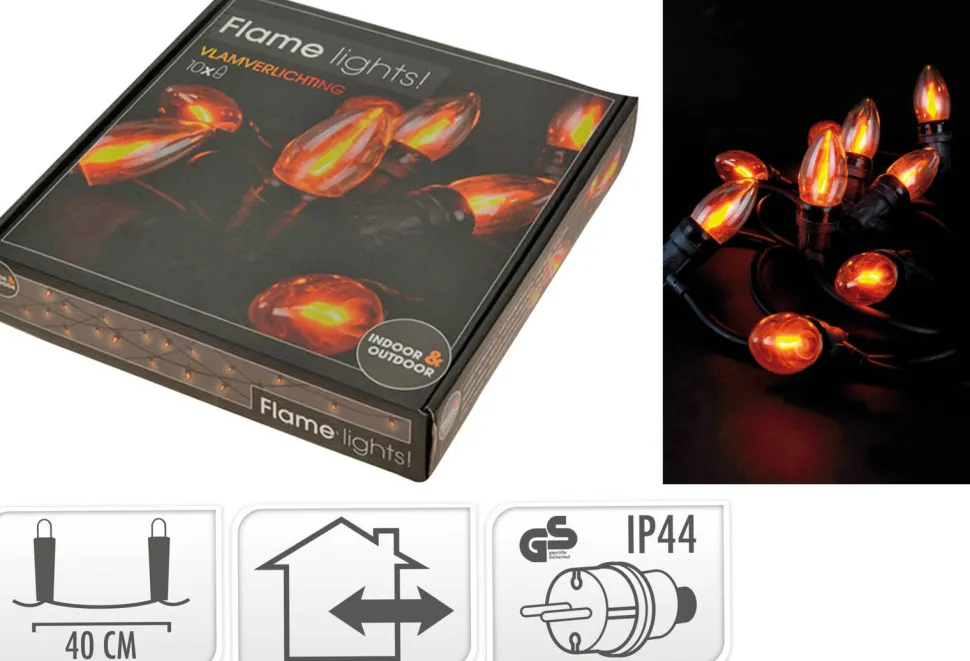 W Vlamverlichting (10 Led)