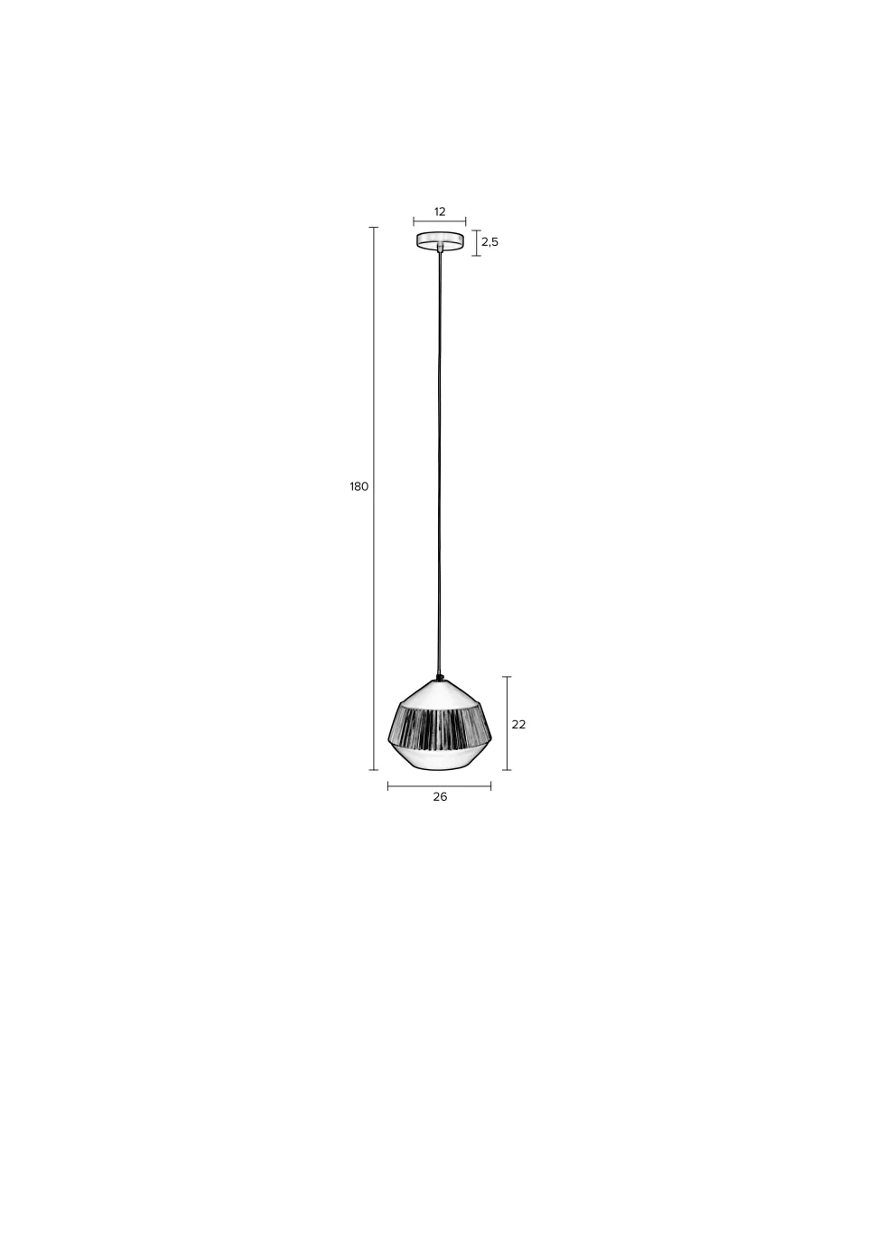 Wehkamp Home Hanglamp Aysa Breed