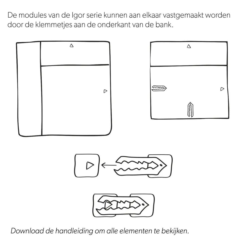 Wehkamp Home Igor Modulair Bankelement (Hoek Links)