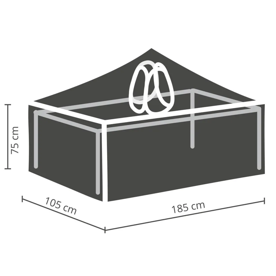Winza Outdoor Covers Tuinmeubelhoes Tafel Tot 180 Cm + Bobbin