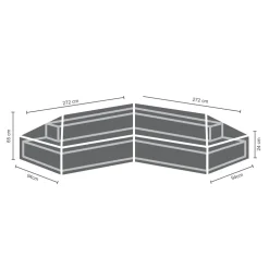 Winza Outdoor Covers Tuinmeubelhoes L-Vorm 272