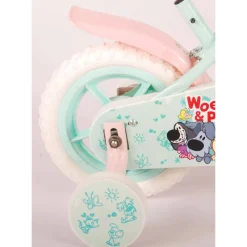 Woezel & Pip Kinderfiets 10 Inch Mintgroen/ Roze