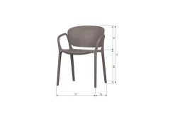 Woood Tuinstoel Bent - Set Van 4