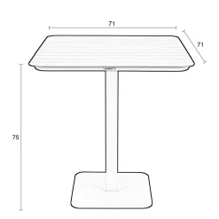 Zuiver Bistro Tuintafel Vondel (71X71 Cm)